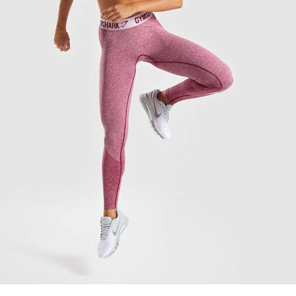 Gym Shark Flex Leggings Workout Pink Beet  487 - Picture 3 of 8